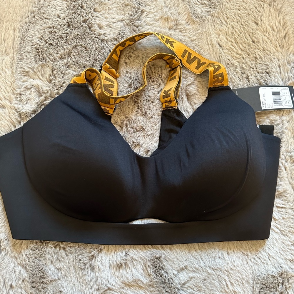 Ivy park x adidas original black and gold bra